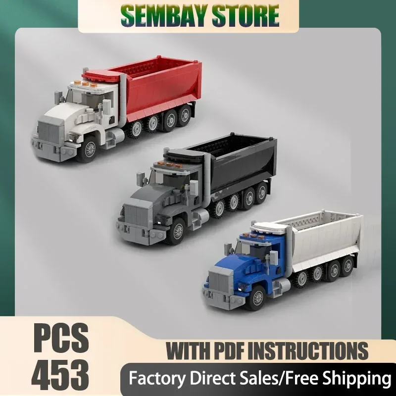 City Transportation Vehicle Model Moc Building Bricks T800 Dump Truck Technology Blocks Gifts Christmas Toys DIY Sets Assembly