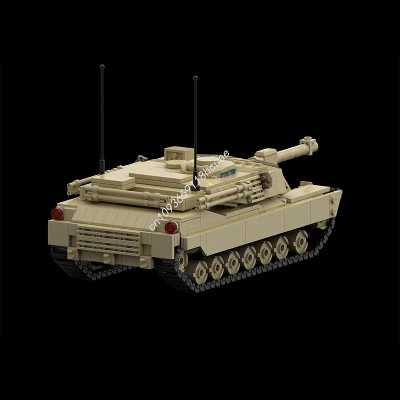 665pcs MOC Abrams Creatored Model Building Blocks Construction Assemble DIY Creative Brick Christmas Gifts Kids Toy Birthday