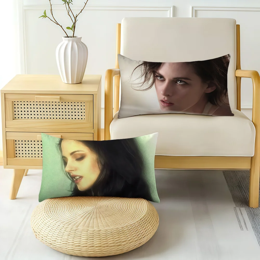 K-Kristen Stewart Actor cushion cover Rectangle Pillow Cover Hit Product Comfortable Warm Bedding Party Gift
