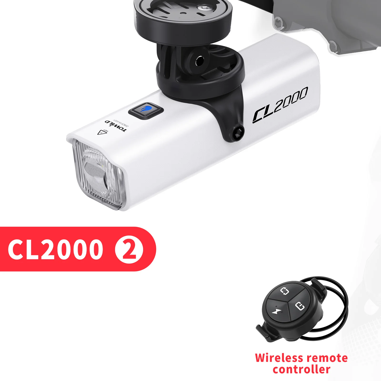 TOWILD CL2000 Bicycle Light With Cut-off Line Beam 2000LM