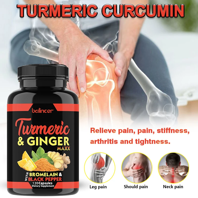 Balincer Organic Curcumin Capsules relieve pain, support shoulder and neck joint health, and relieve inflammation and muscle sor