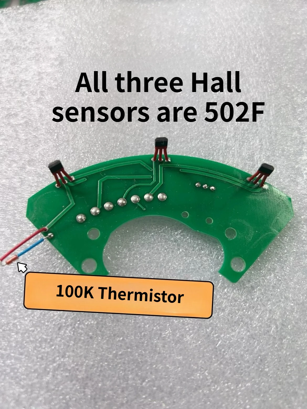 Motor Hall Effect Sensor Board 135 High Speed Motor With 502F Sensor 100K Thermistor For E-bike