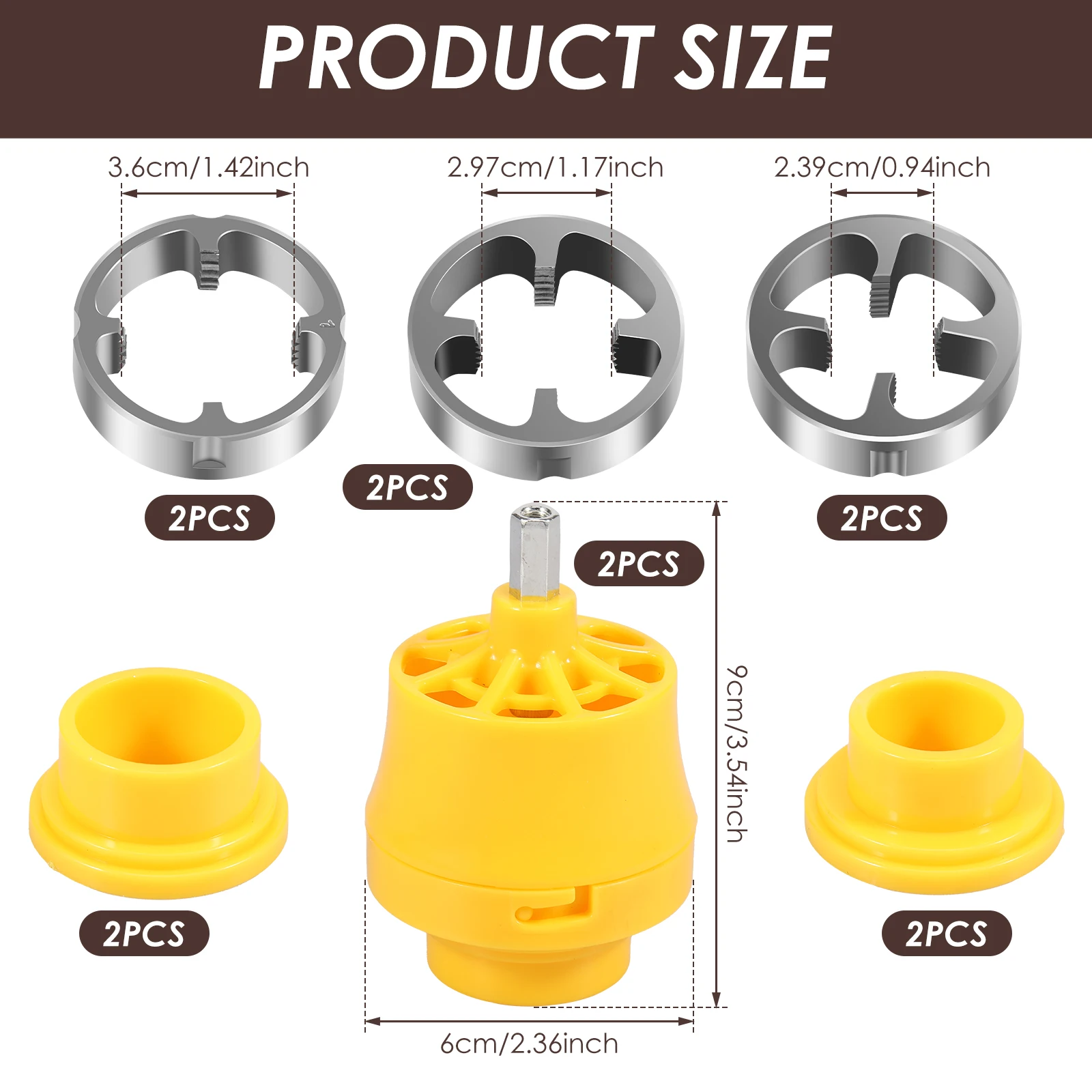 PVC Thread Maker เครื่องมือสําหรับเจาะไฟฟ้า Professional PIPE Threader ชุด 3 Dies PIPE Threader เครื่องมือประปา Thread Maker