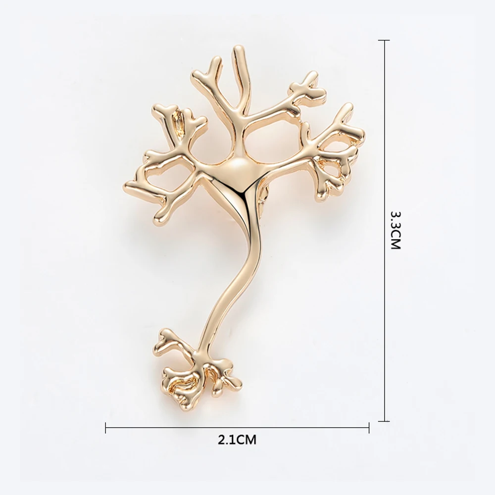 Medsor Neurons Brooch Medicine Neurologist Pins Exquisite Accessories Coat Lapel Badge Doctor Gift Jewelry