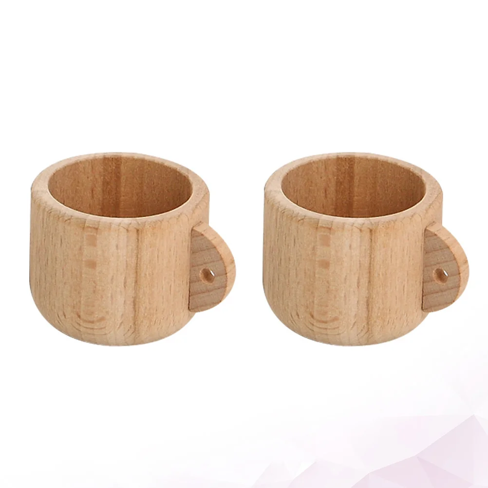 Set da gioco per stoviglie di simulazione da 2 pezzi, materiale in legno massello, senza vernice, sicuro per lo sviluppo del cervello dei bambini, cucina creativa per la scuola materna della casa