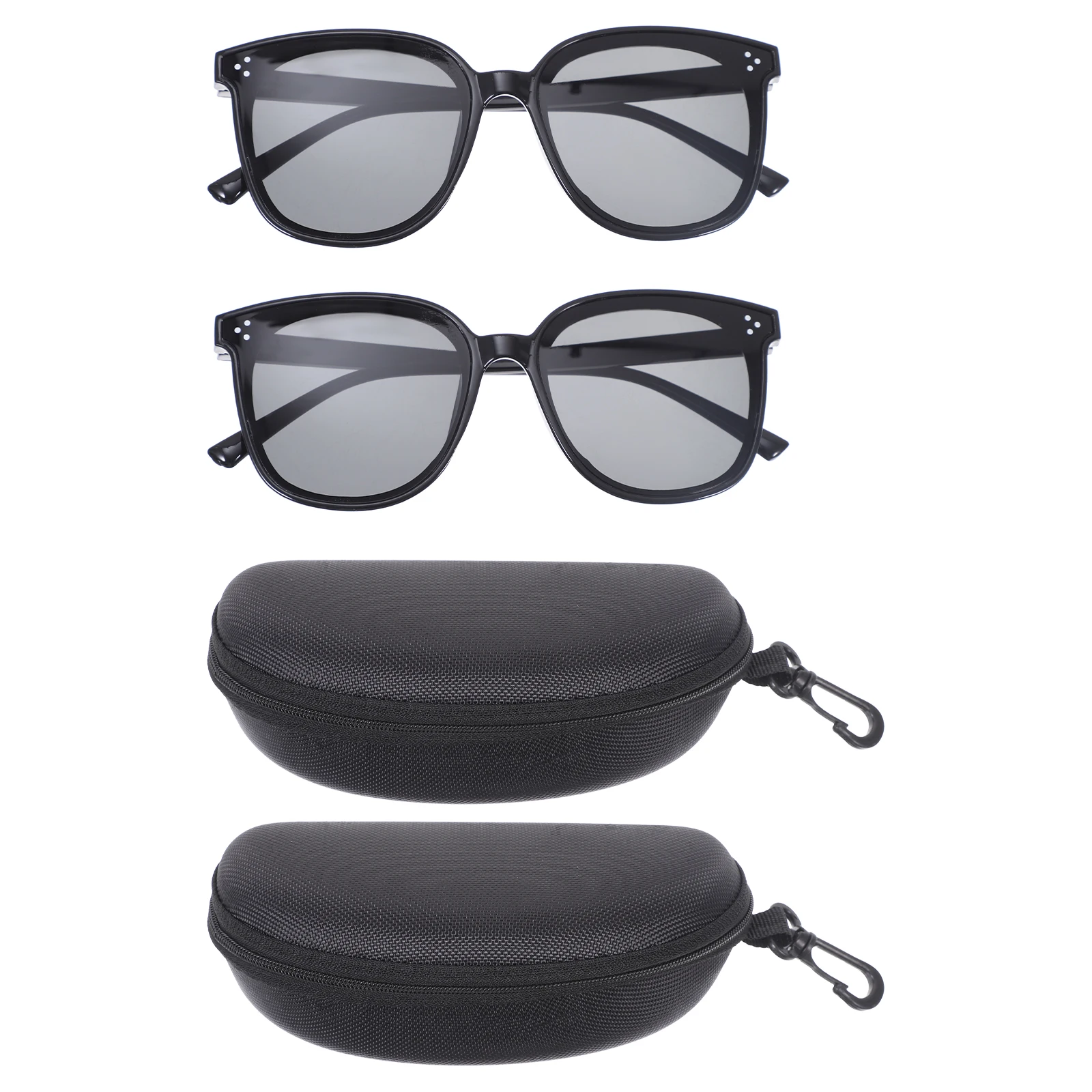 

2 Sets Fashion Sunglasses Women Outdoor Eyewear UV Protection Driving Fishing Hiking Anti Glare Plastic Lightweight Practical