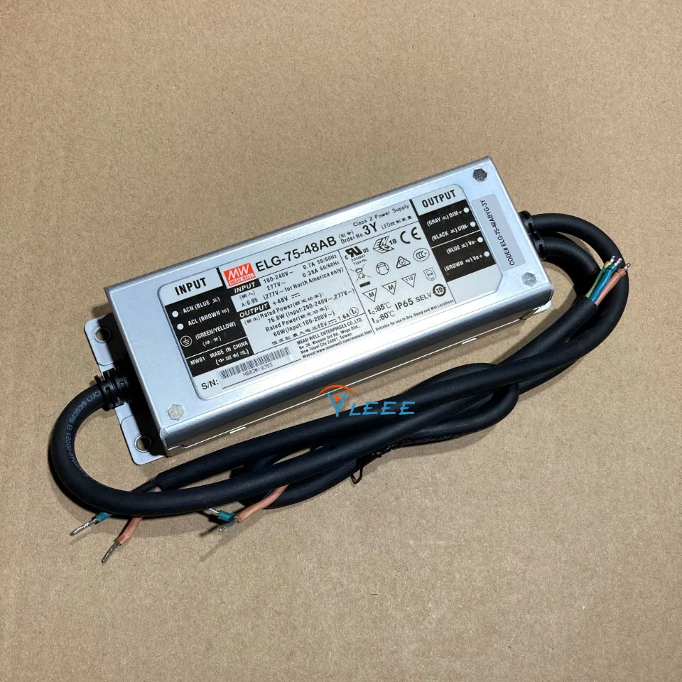 Power supply ELG-75-48AB 3Y LED control device 1.6A adjustable voltage and current