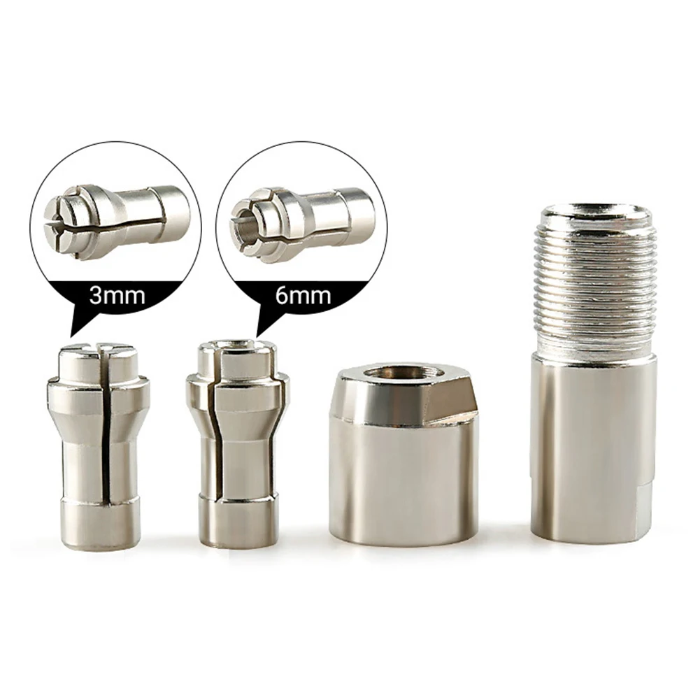 

Angle Grinder Adapter for 100 Type with M10 Thread Modified to Use Straight Grinder Chuck with 3mm and 6mm Inner Hole Diameters