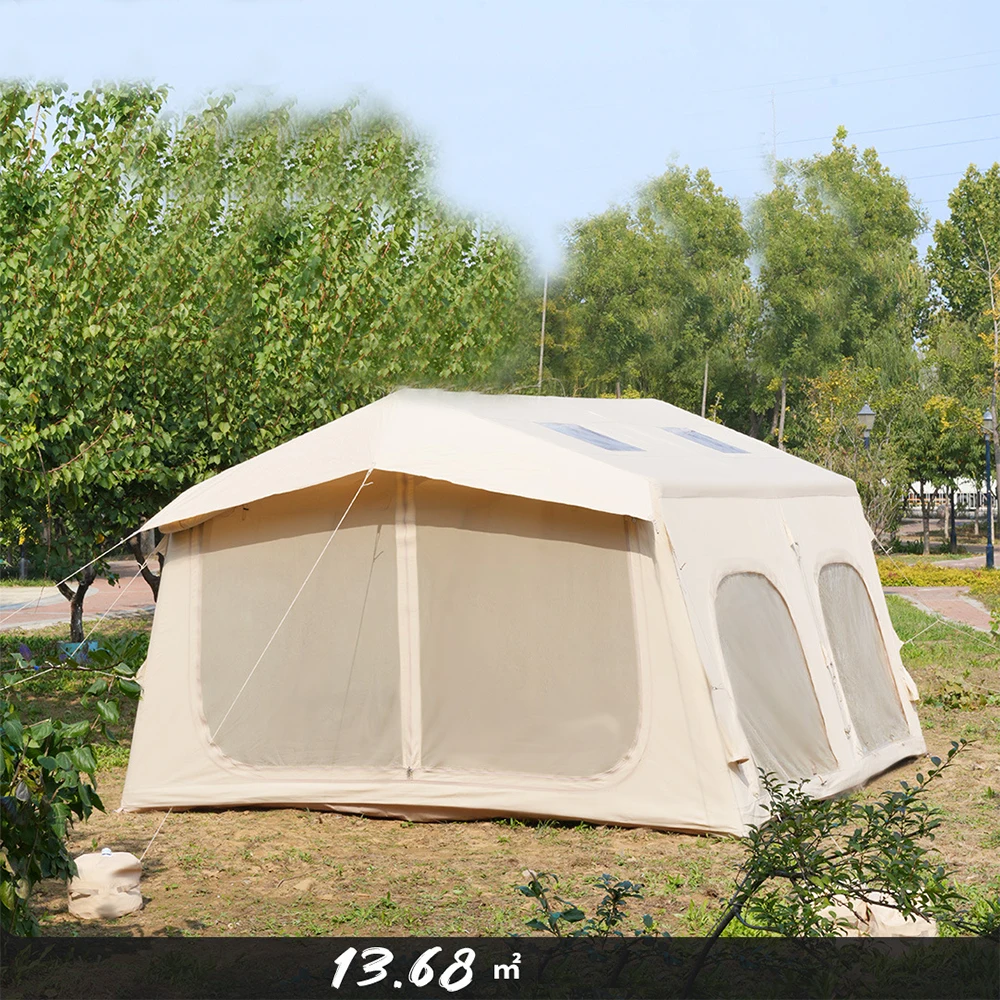 

Large Luxury Oxford Portable Outdoor Waterproof Inflatable Tents for Family Camping and Party Use