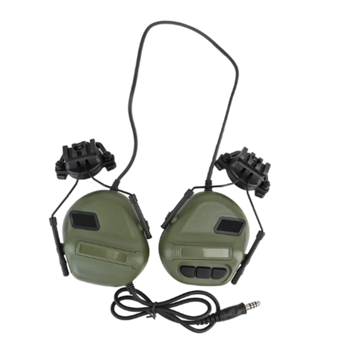 

Headset Non-Picking Noise-Cancelling Headset for Helmet Headset Baofeng Radio PTT Adapter Mobile Earphone(Green)