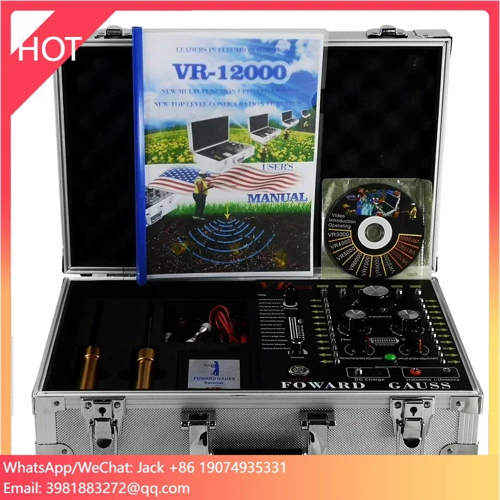 

VR-12000 Ultrasonic Long Range Underground Gold and Gem Metal Detector Range: 100-3000m Depth:5-250m VR12000