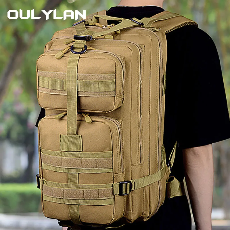 

Molle Tactical Backpack Male 3P Military High Capacity 35L Bag Outdoor Camping Mountaineering Hiking Rucksack Medium Size