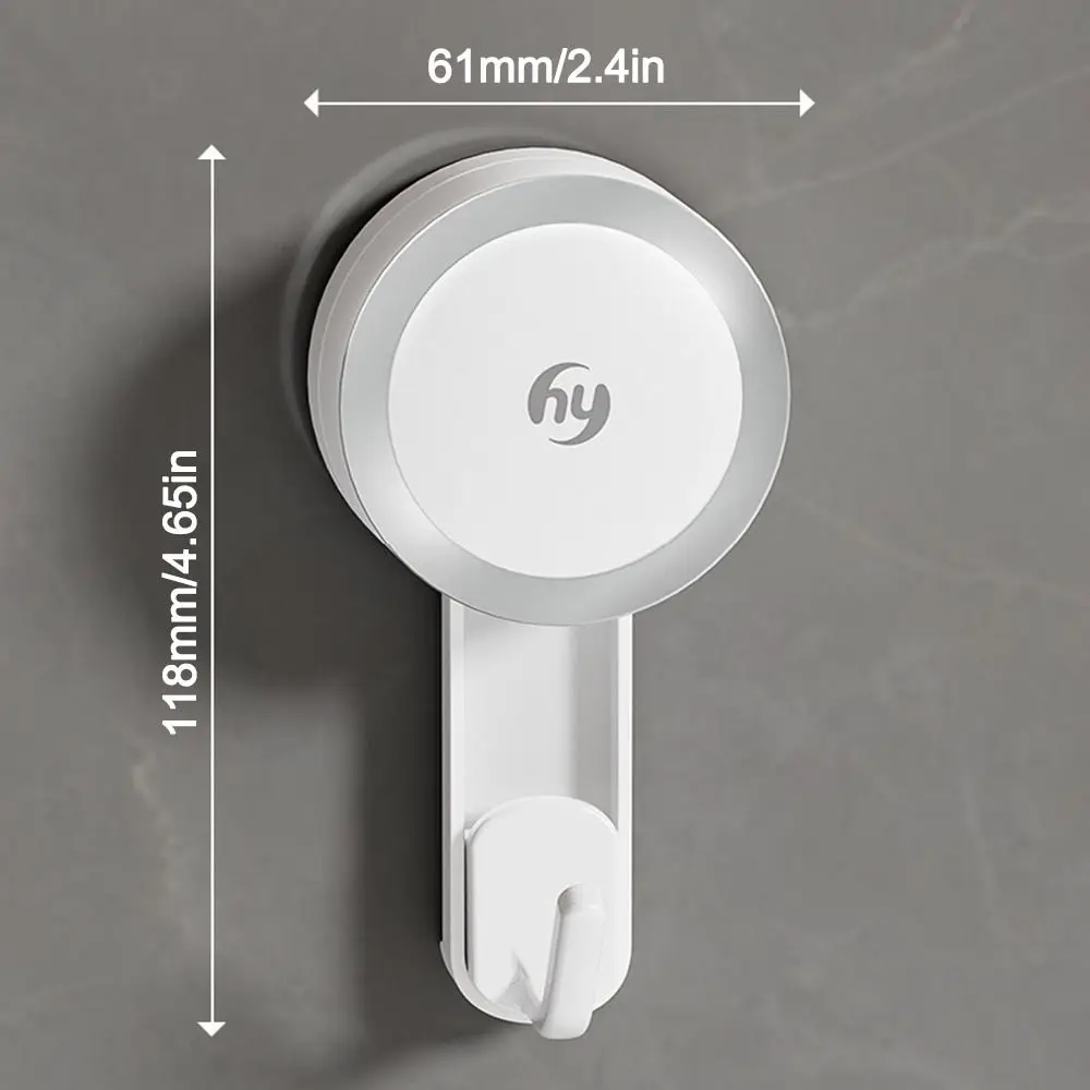 New Vacuum Suction Cup Bathroom Wall Hooks Punch-free Heavy Duty Wall Hanger Reusable Key Hook