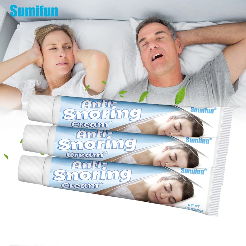 

3Pcs Sumifun Anti-Snoring Cream Help Sleep Nasal Congestion Rhinitis Ointment Breathe Easily Nose Refreshing Stop Snor Plaster