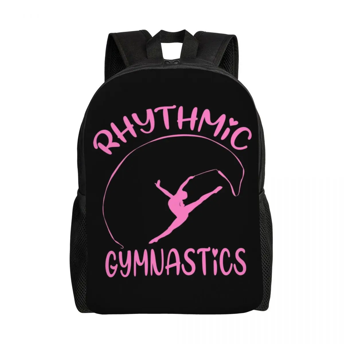 Zaini da ginnastica ritmica da ballo per donna uomo borsa da scuola resistente all'acqua con stampa Bookbag