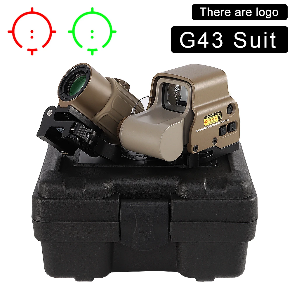 558 G43 G33 Holographic Collimator Sight 552 551 553 Red Dot Optic Sight Reflex with 20mm Rail Mounts for Rifle Hunting Tactics