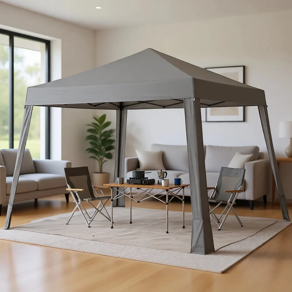 10x10 Pop Up Canopy Tent: Lightweight, Portable, Versatile for Outdoor Events with Sun Protection and Easy Setup