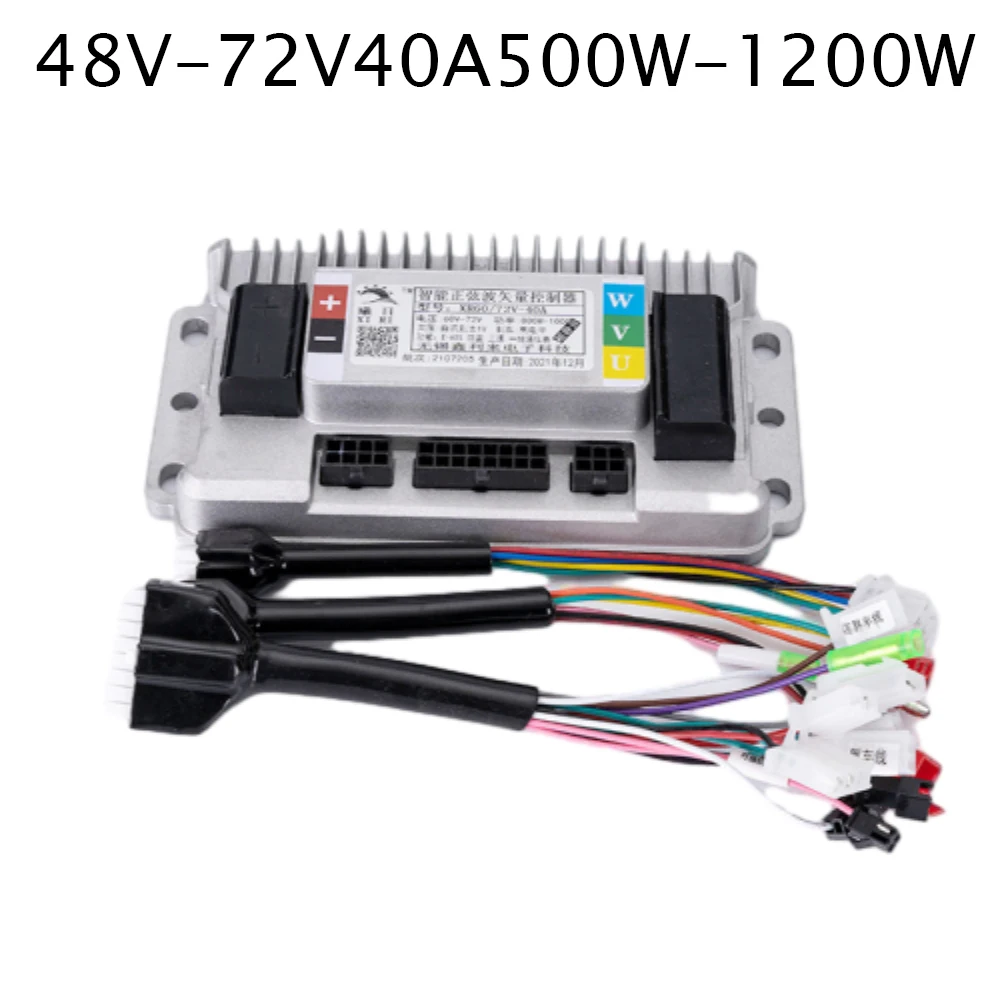 48V/60V/72V/96V Electric Vehicle Controller 500W/1200W/1500W Three-mode Sine Wave Brushless Motor Intelligent Controller