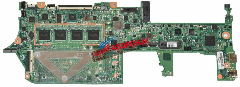 Original FOR HP 13-W Laptop Motherboard 8GB WITH i7-7500U 2.7GHz CPU 907559-601 DA0X31MBAF0  fully tested