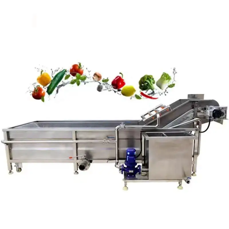 Industrial Fruit and Vegetable Bubble Washing Cleaning Processing Machine