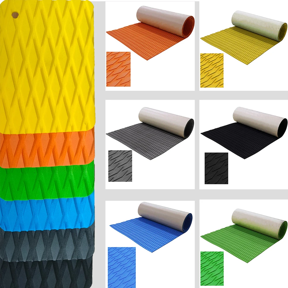 Boat Deck Flooring Sheet Surfboard Traction Pads Sample Free Kayak EVA Foam Mat Sample Cards Marine Boat Yacht Accessories