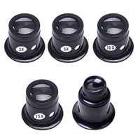 Jeweler Watch Magnifier Tool 3X 5X 10X 15X 20X Portable Monocular Magnifying Glass Loupe Lens for Eye Magnifier Len