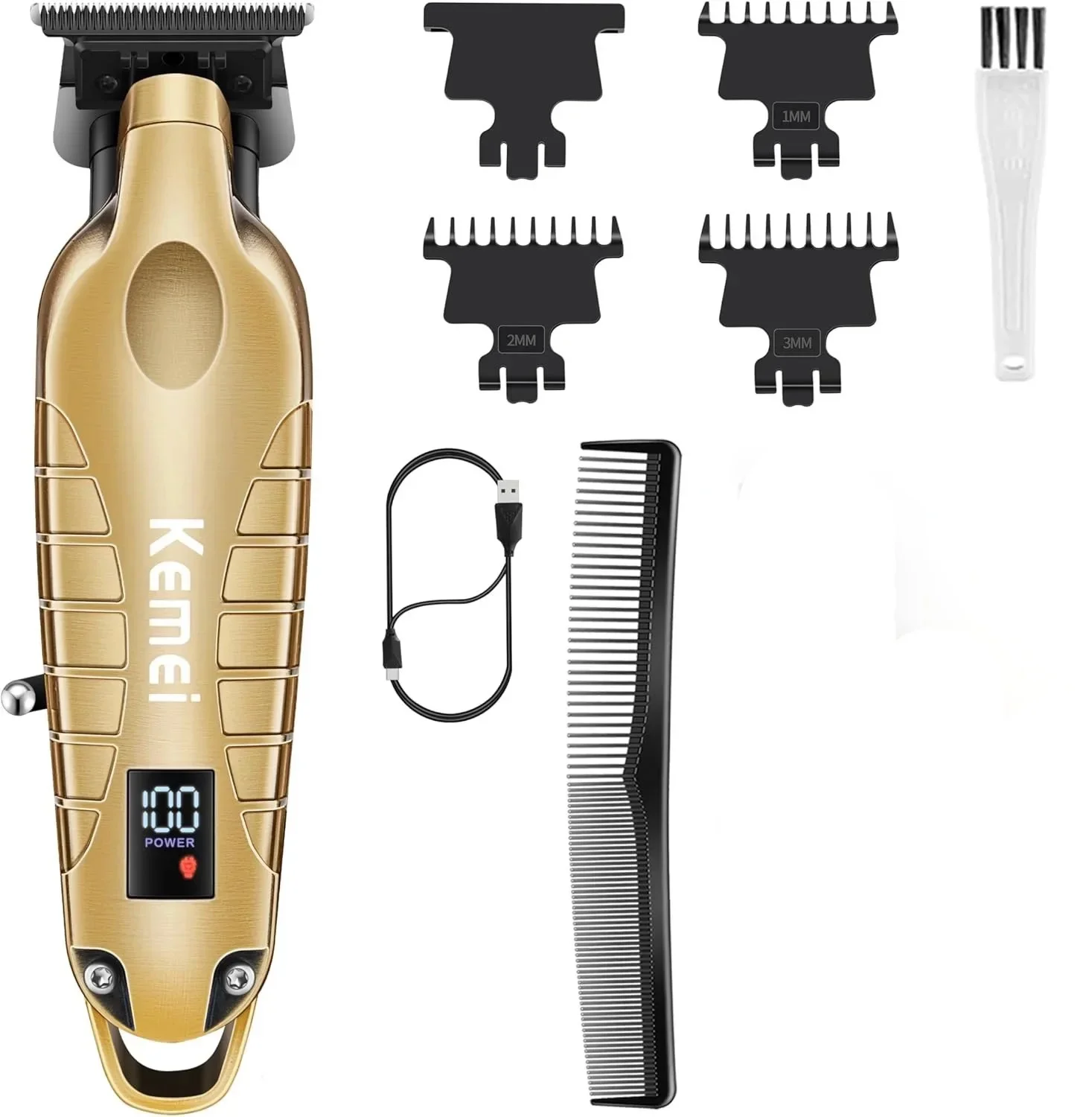 Kemei 2293 Professionelle Männer Haar Bart Trimmer Zero Gapped Cordless Haar Clipper Barber Wiederaufladbare Finish Haar Schneiden Maschine