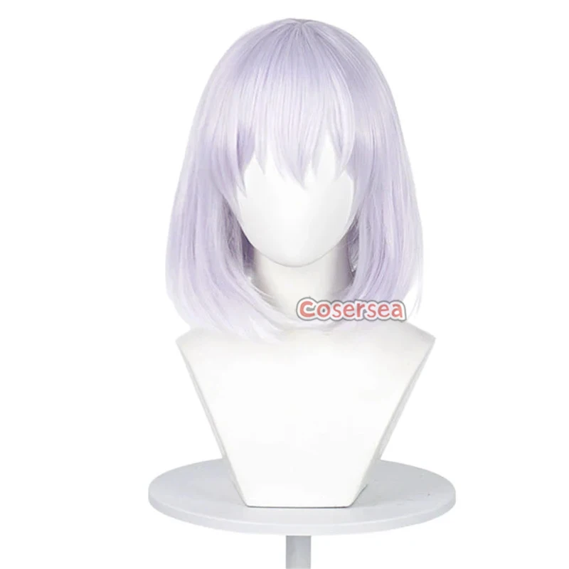 Cosersea 753 Cosplay Wigs 2.5 Dimensional Seduction 753 35cm Short Straight Silver White Cos Wig Synthetic Hair Heat Resistant