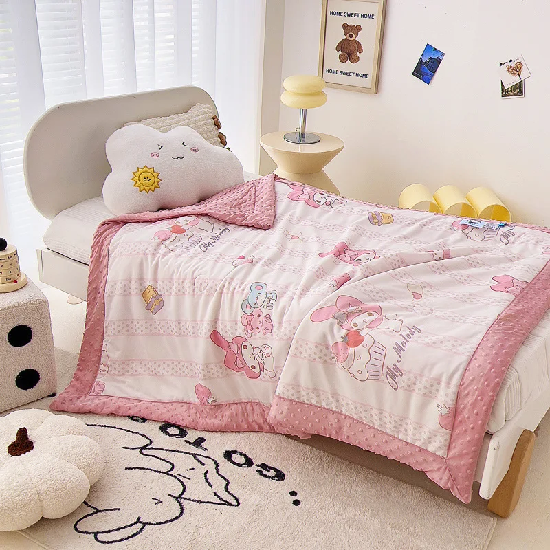 Disney Cartoon Summer Napping Pluszowa poduszka Cool Feeling Bean Quilt Aerobic Knitted Sanrio Cotton Poduszka do prania w pralce