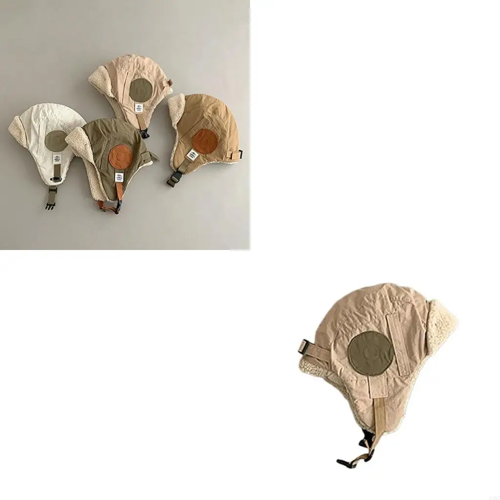 

Kids Caps Thickened Warm Baby Earflap Hat Cold Weather Protections Bonnet for School Travel & Outdoor Adventure 4XBC
