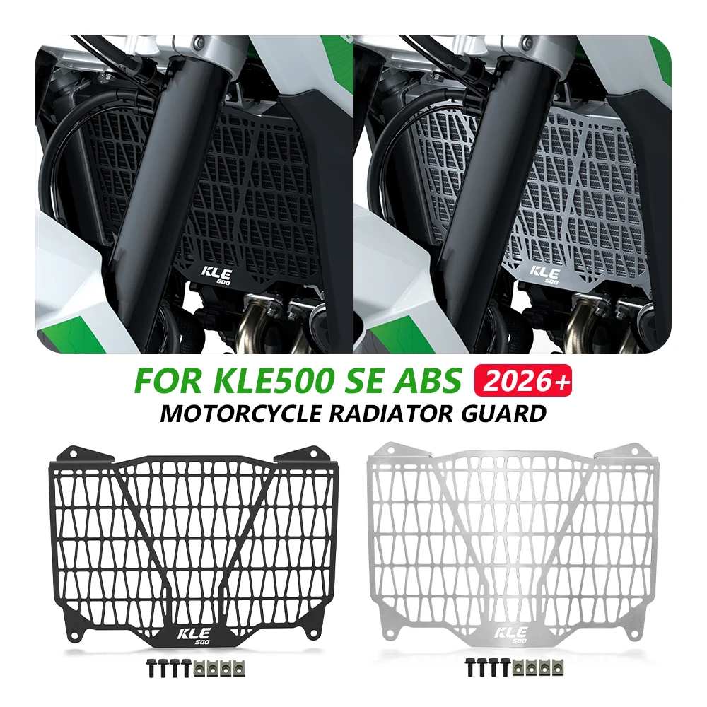 

Radiator Guard Protector Grill For Kawasaki KLE500 SE ABS 2026 Motorcycle Accessories Net Cover WaterTank Grille KLE 500 SE 2026