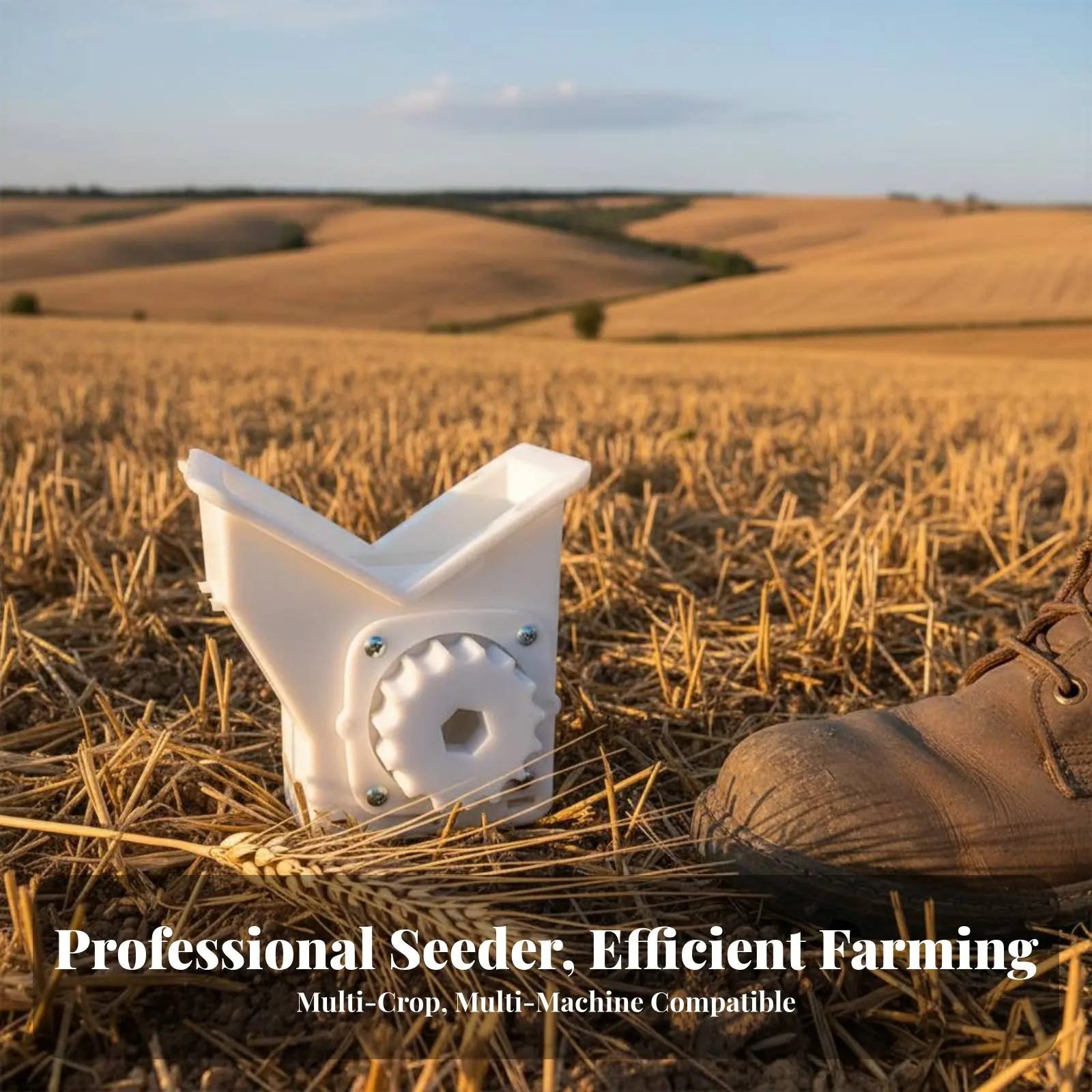 

Double-Opening Twin Row Seed Box, Three-Slot Seeder Part, Agricultural Machine Accessory, Compatible with Rice, Corn, Soybean