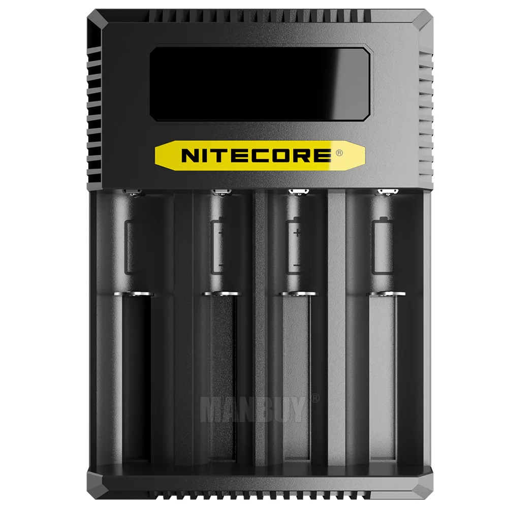 Genuine Nitecore Ci4 Four-Slots USB-C Smart Charger for Li-ion Ni-Cd NiMH Batteries 18650 14500 CR123A 16340 26500 18350 AA AAA