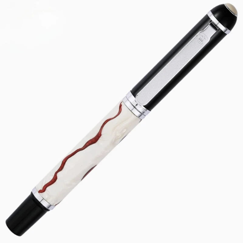 nuova-vendita-duke-penna-a-sfera-modello-in-marmo-a-strisce-platino-f-05-mm-penna-a-sfera-nera-collezione-mb-cancelleria-per-ufficio-scolastico-per-ufficio