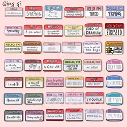 Stamp Ticket Collection Enamel Pins Small Encourage Phrases Brooches Lapel Badges Cartoon Funny Jewelry Gift for Friend Students