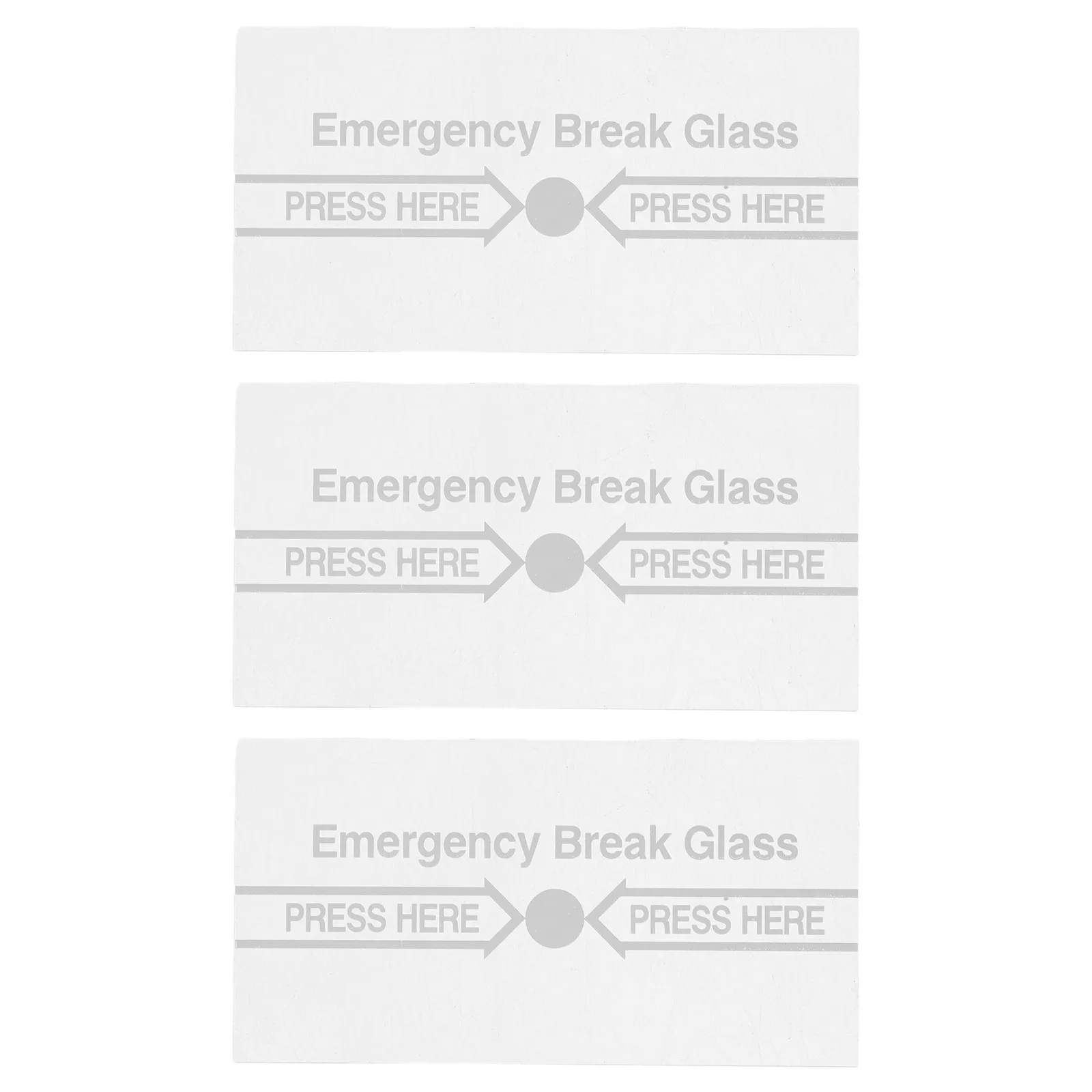3Pcs Fire Alarm Glass Piece Manual Break Glass Emergency Switch Cover High Strength Security Panel Replacement for Fire Safety