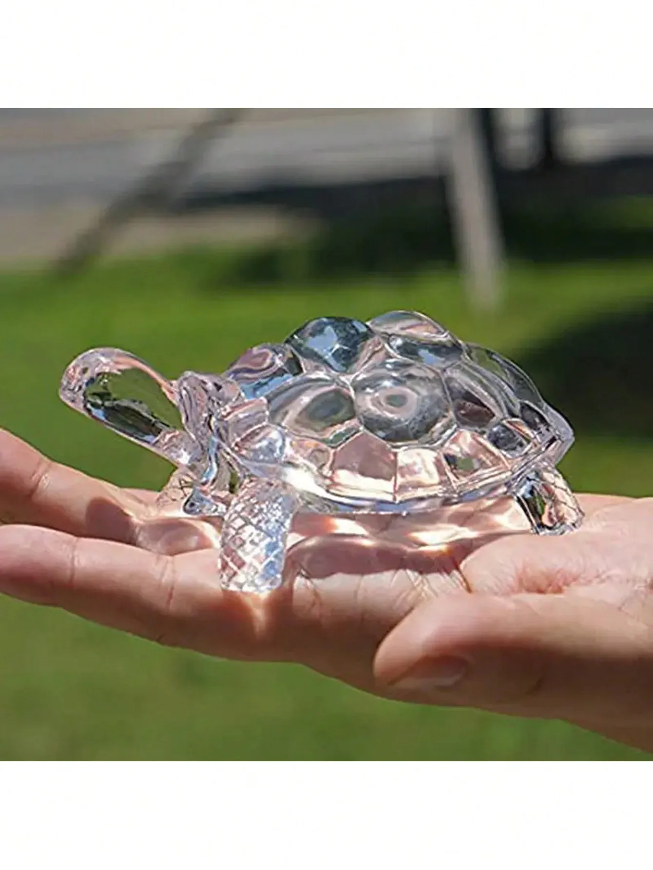 2 pieces of crystal turtle jewelry, mini turtle statue, lucky jewelry, home office desk decoration jewelry