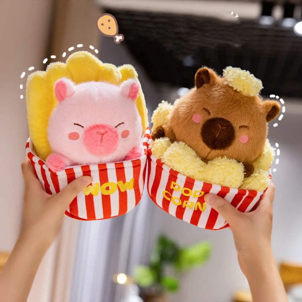 

Shakyamuni Capybara Plush Toy Popcorn Lotus Flower Capybara Plush Doll Monk's Robe Fluffy Capibara Anime Fluffty Toy