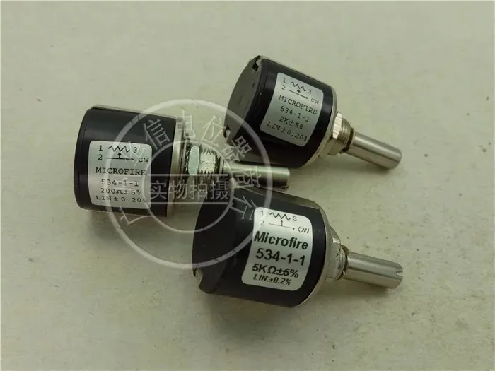 Printing machine multi winding potentiometer 534-1-1 200R Ω 1K 2K 5K 10K Handle length 24MM