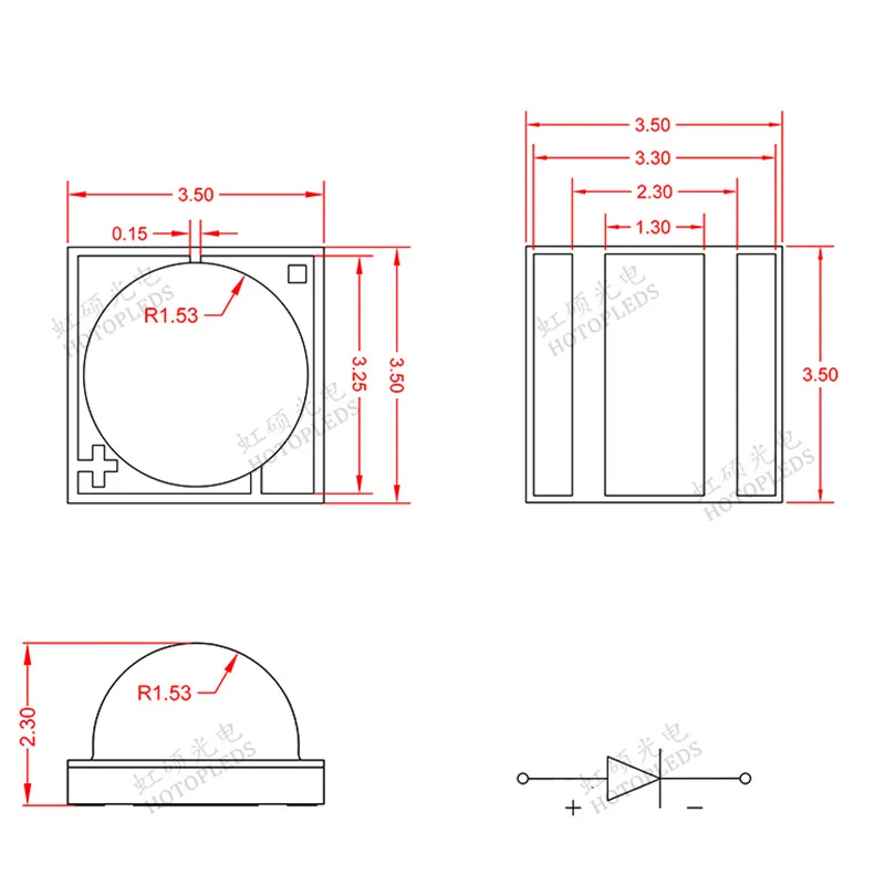 عالية الطاقة 3 واط مصلحة الارصاد الجوية الضوء الأزرق LED حبيبات مصباح مستديرة متفاوتة الأحجام 450nm-475nm السيراميك الأسماك رقاقة الأمثل لتطبيقات الإضاءة