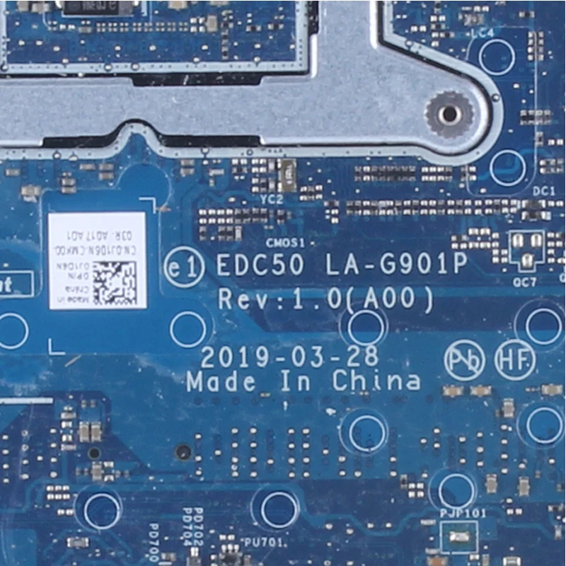 Imagem -04 - Placa-mãe Portátil La-g901p para Dell Latitude 5510 5500 0j16nw 0f9gj4 0f25w9 I38145u I59365u I7-8665u