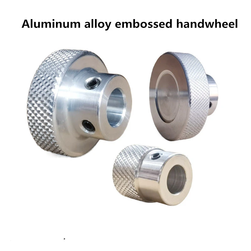 Liga de Alumínio Disco Gravado Volante Deslizante Tabela Screw Rod Rosca Superior Rotativa Botão Giratório Circular Cnc