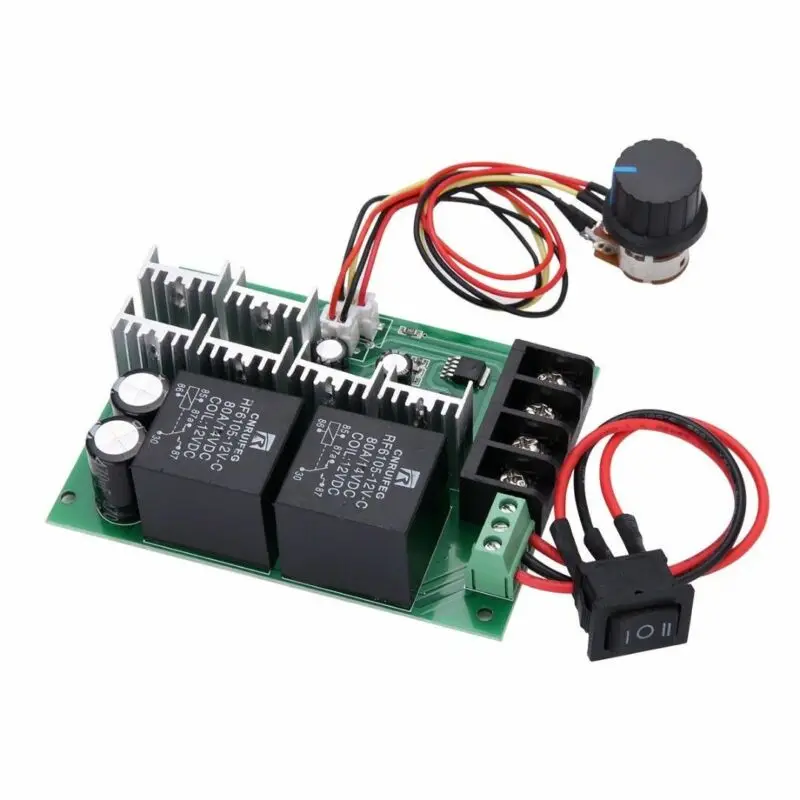تيار مستمر 12/24/36/48 فولت 60A وحدة تحكم في سرعة المحرك وحدة تحكم في سرعة المروحة وحدة التحكم في فرشاة وحدة تحكم في سرعة محرك التيار المستمر محافظ #2