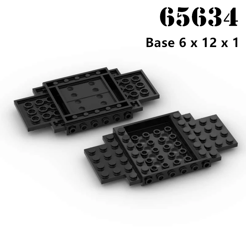 

Rainbow Pig MOC Parts 65634 Vehicle, Base 6 x 12 x 1 with Holes Compatible Bricks DIY Assmble Building Blocks Particle Kid Toys