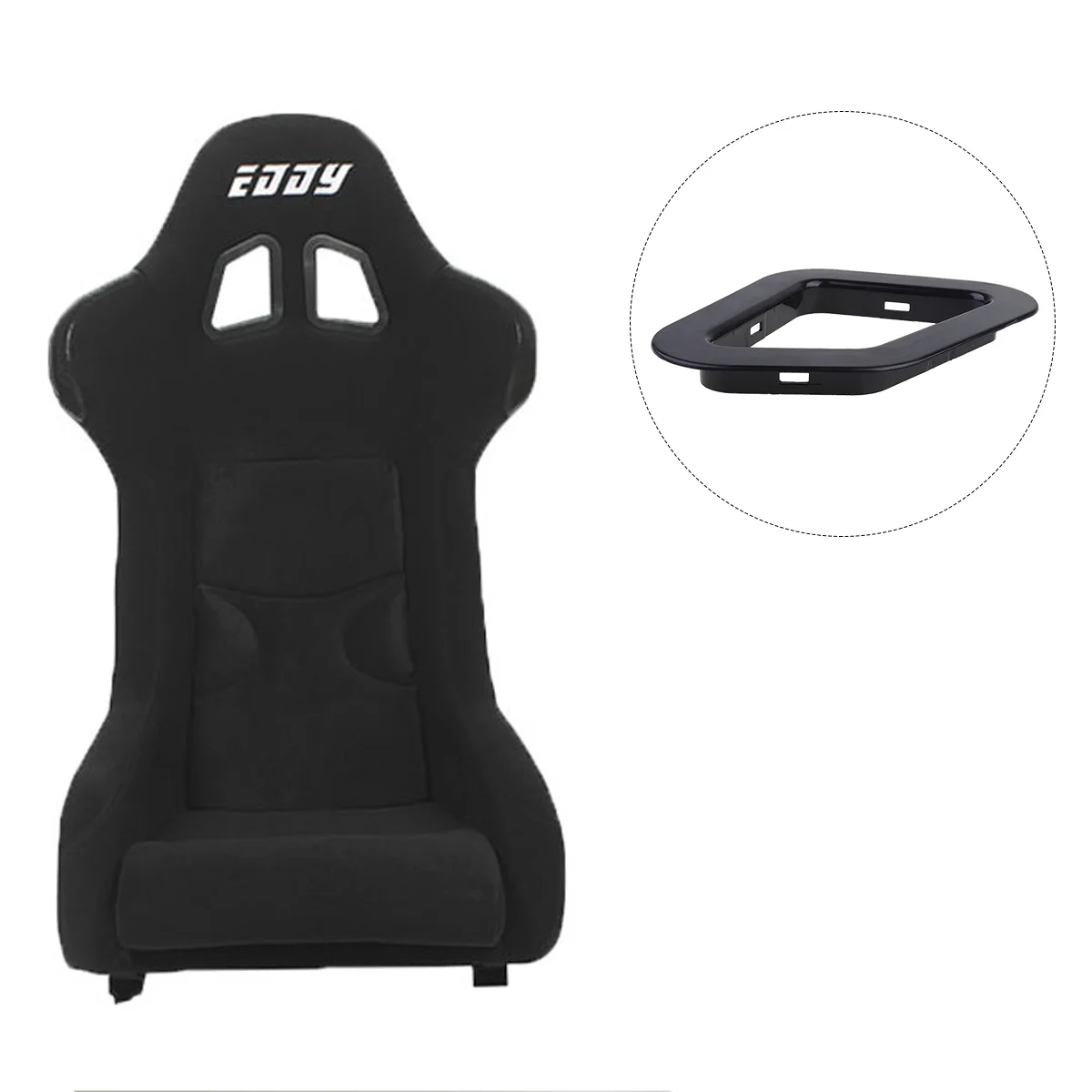 8PCS Office Chair Plastic Buckle Electric Racing Car Chair Accessories Game Seat Chair Accessories for Store Home Bar (15cm Bla