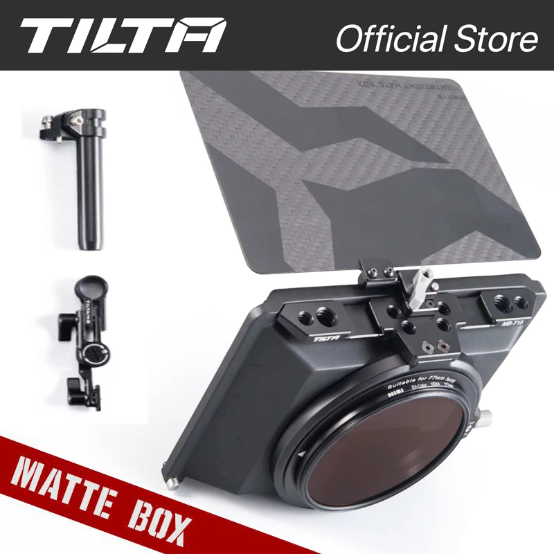 TILTA MB-T15 4*5.65 Mini Matte Box Carbon Fiber Top Flag For DSLR Mirrorless Camera sony fx30 FX3 Tiltaing sony a7iii Cage