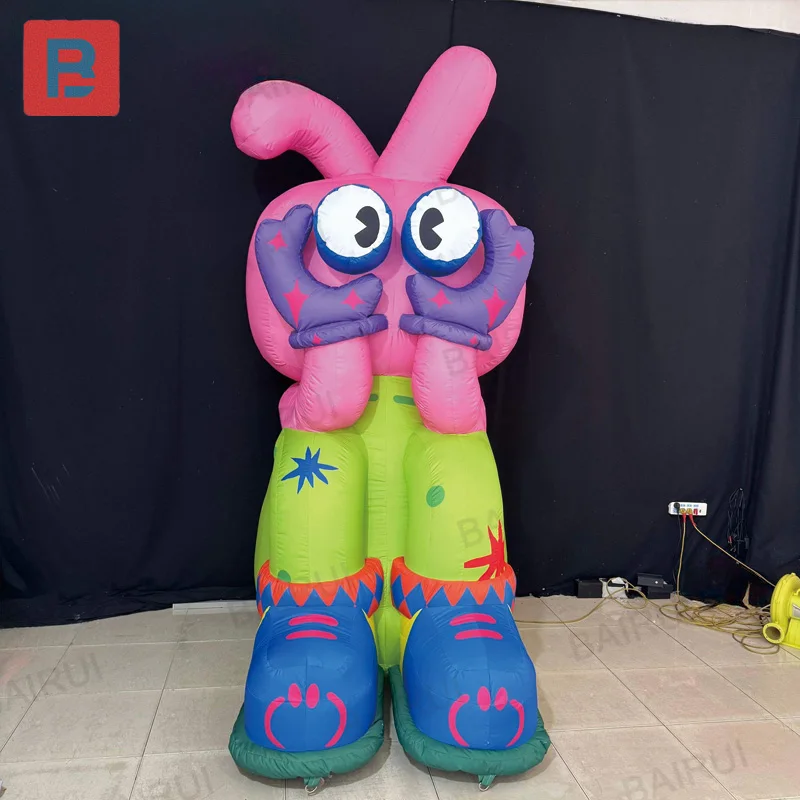 Inflatable rabbit, Easter rabbit, with blower, outdoor mall event decoration item