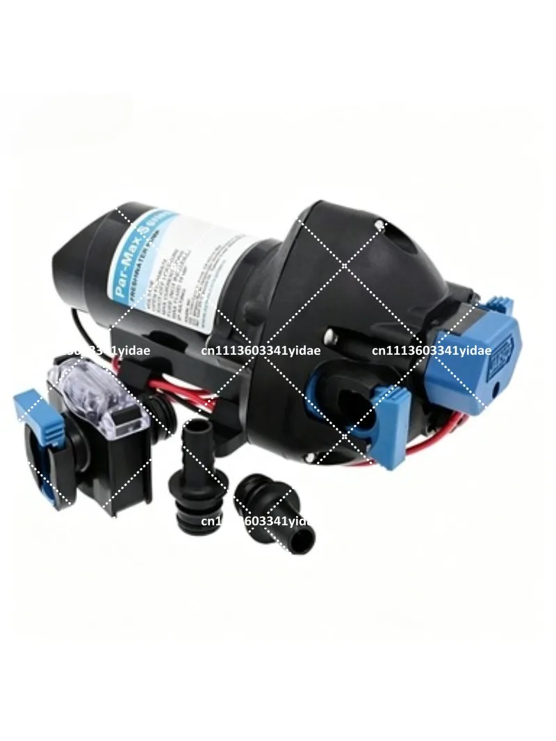 Par Max 3 Pressure-Controlled Pump, 12V/24V, 3.0 GPM, 45 PSI, Self-Priming Diaphragm for Marine RV