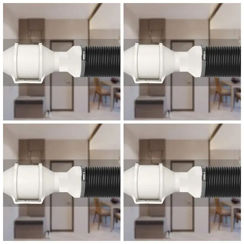 4pack X((Ventilation Pipe Reducer Adapter Pipe Air Duct Adapter Pipe Connector for Inline Ventilation System(150-100mm))