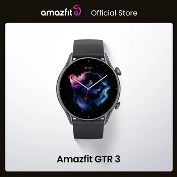 Amazfit GTR 3 GTR3 GTR-3 스마트워치 글로벌 버전, Zepp OS Alexa 내장 GPS 스마트 워치, 안드로이드 IOS용, 46mm